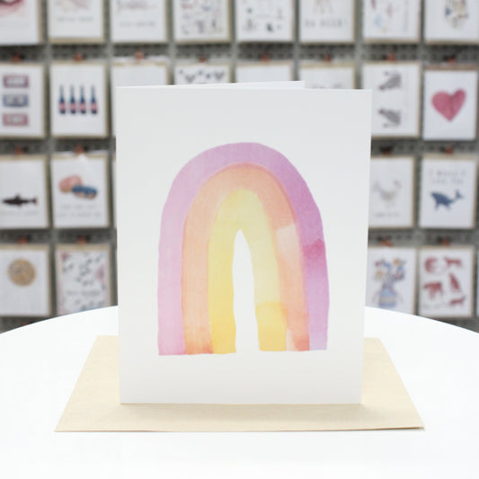 Watercolor Rainbow | Greeting Card