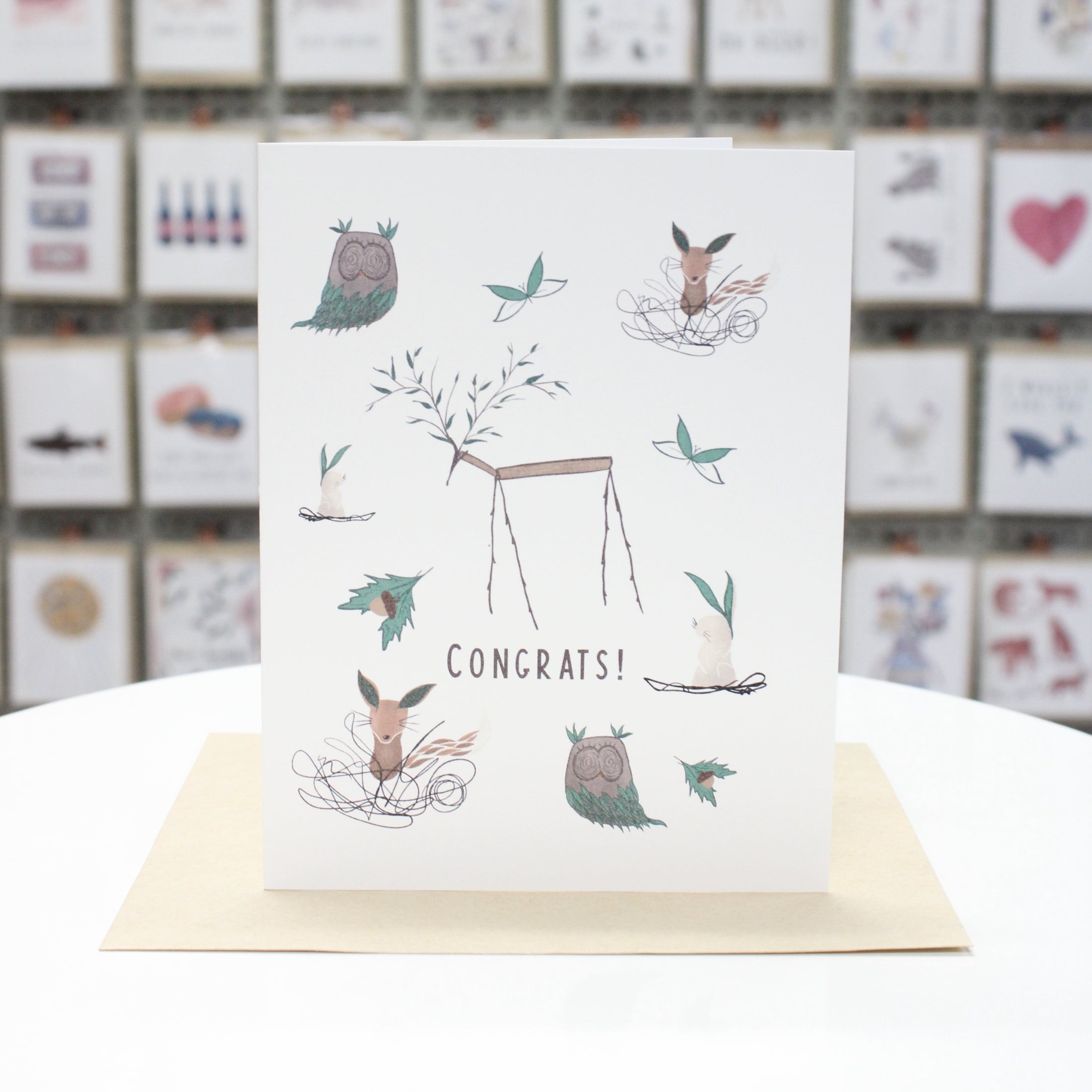 Congrats Woodland Animals | Greeting Card