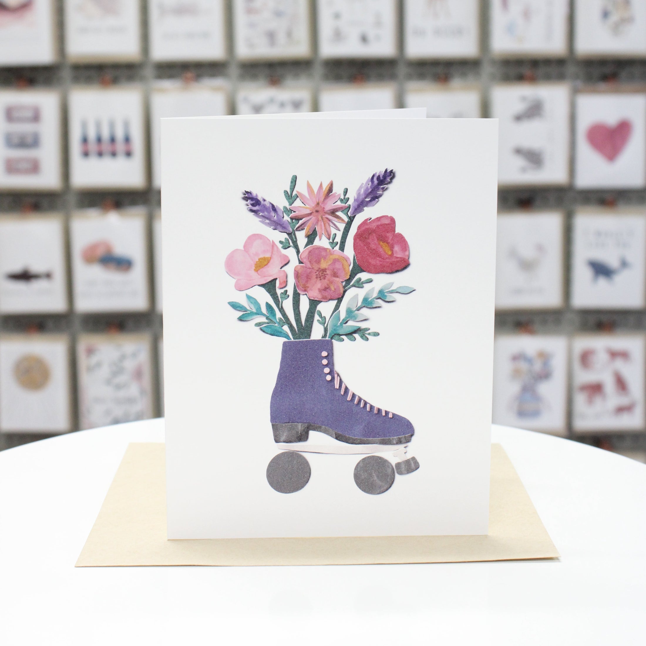CutPaper Rollerskate | Greeting Card