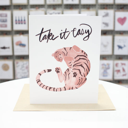 Take It Easy Tiger | Greeting Card