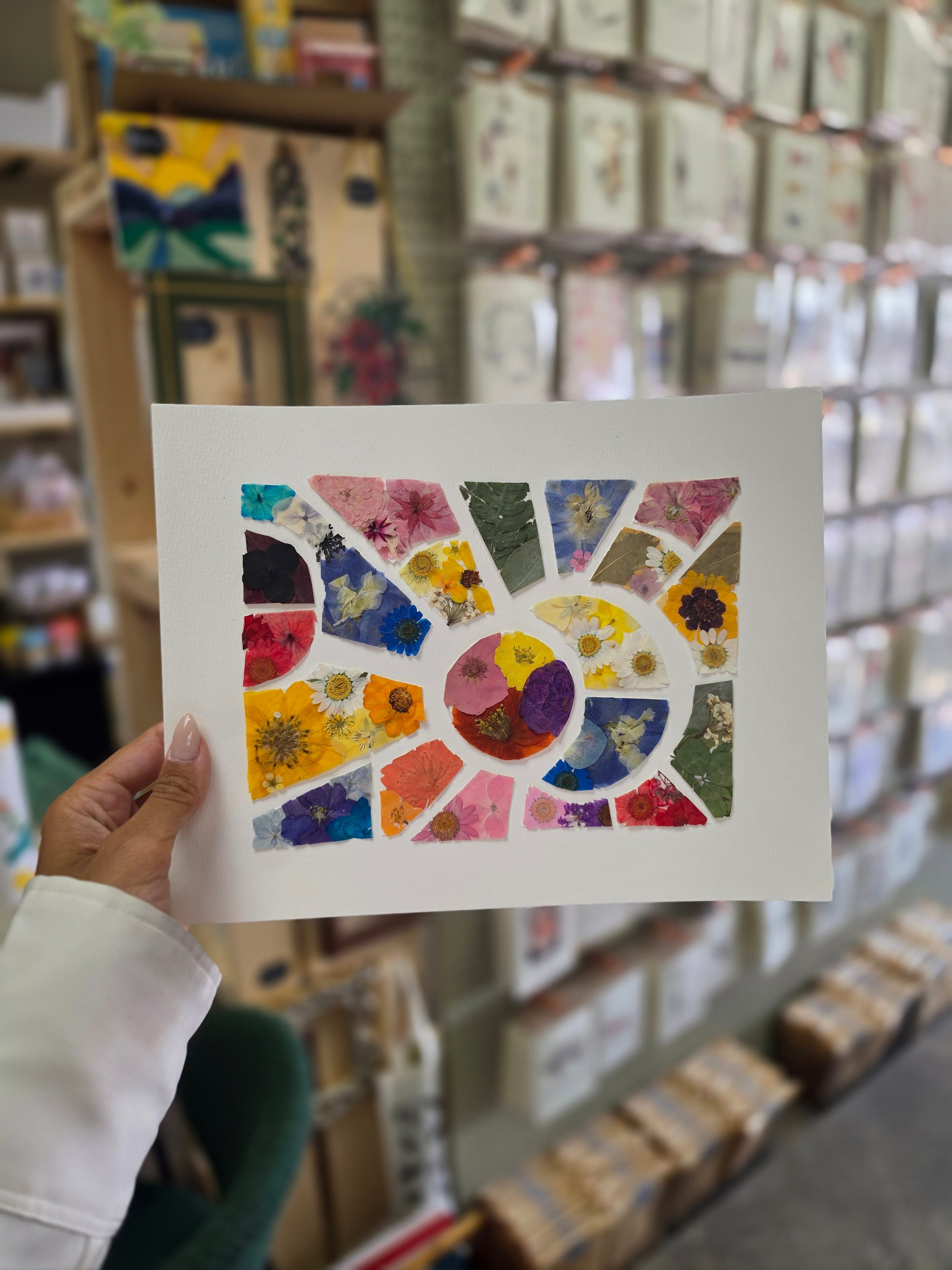 Dried Flower Mosaic Art