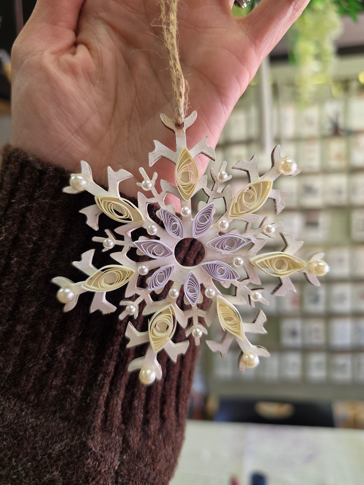 Quilling and Pearls Ornaments