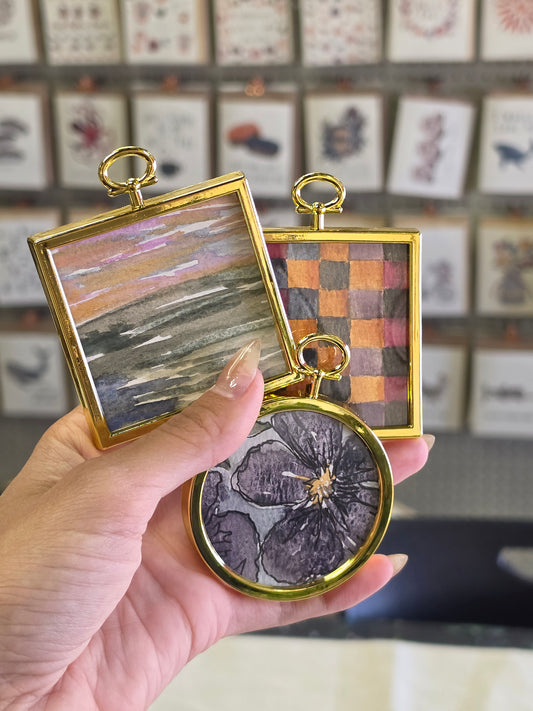 Watercolor Workshop with Framed Ornaments