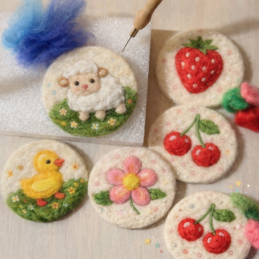 Needle Felting Coasters Workshop