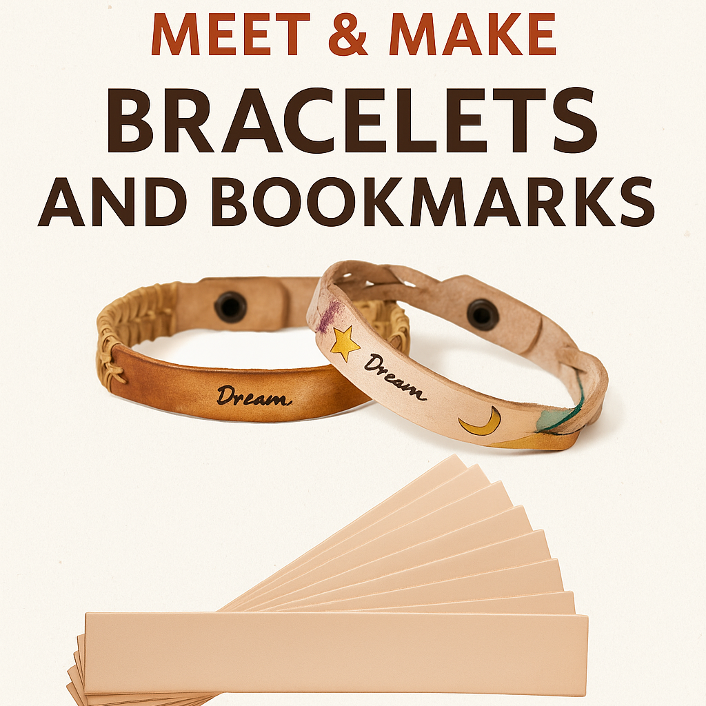 Meet and Make - Leather Bracelets and Bookmarks