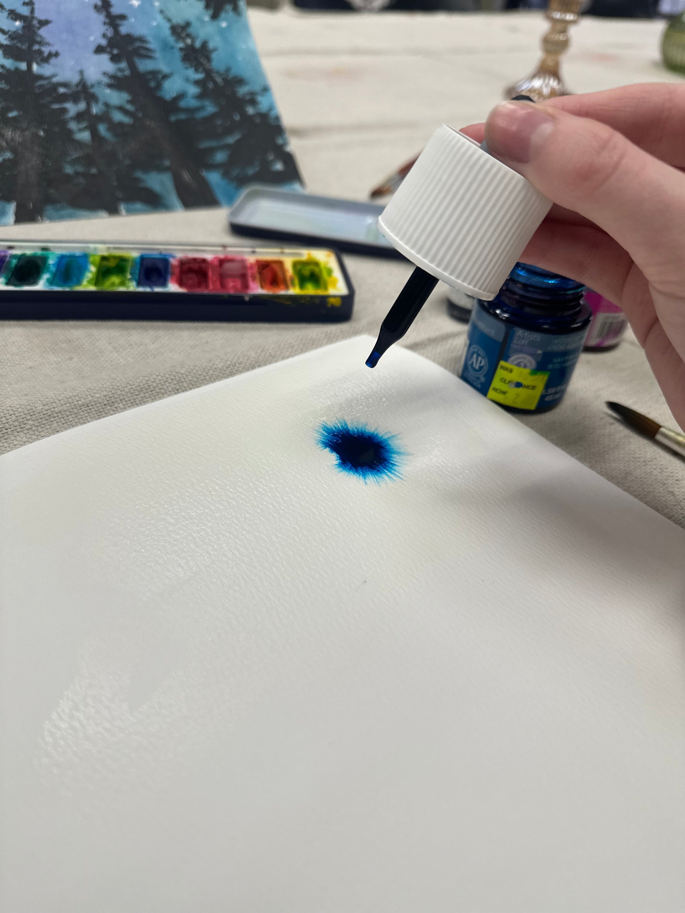 Meet and Make - Watercolor Galaxy and Trees
