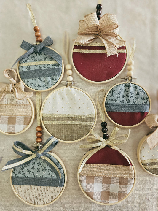 Fabric Ornaments X3