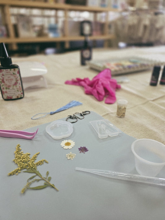Resin Keychains and Bookmarks
