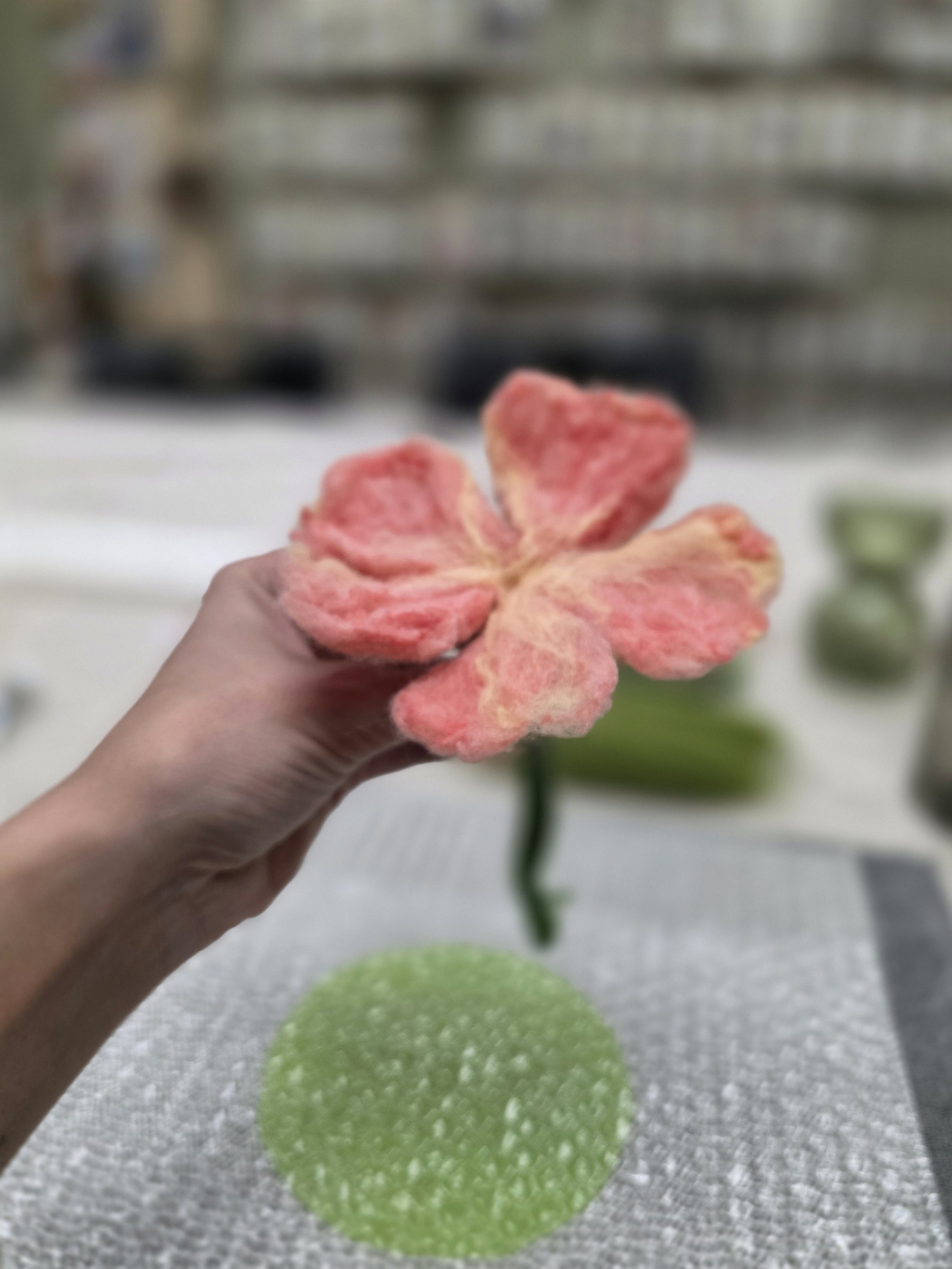 Wet Felting Flowers Workshop