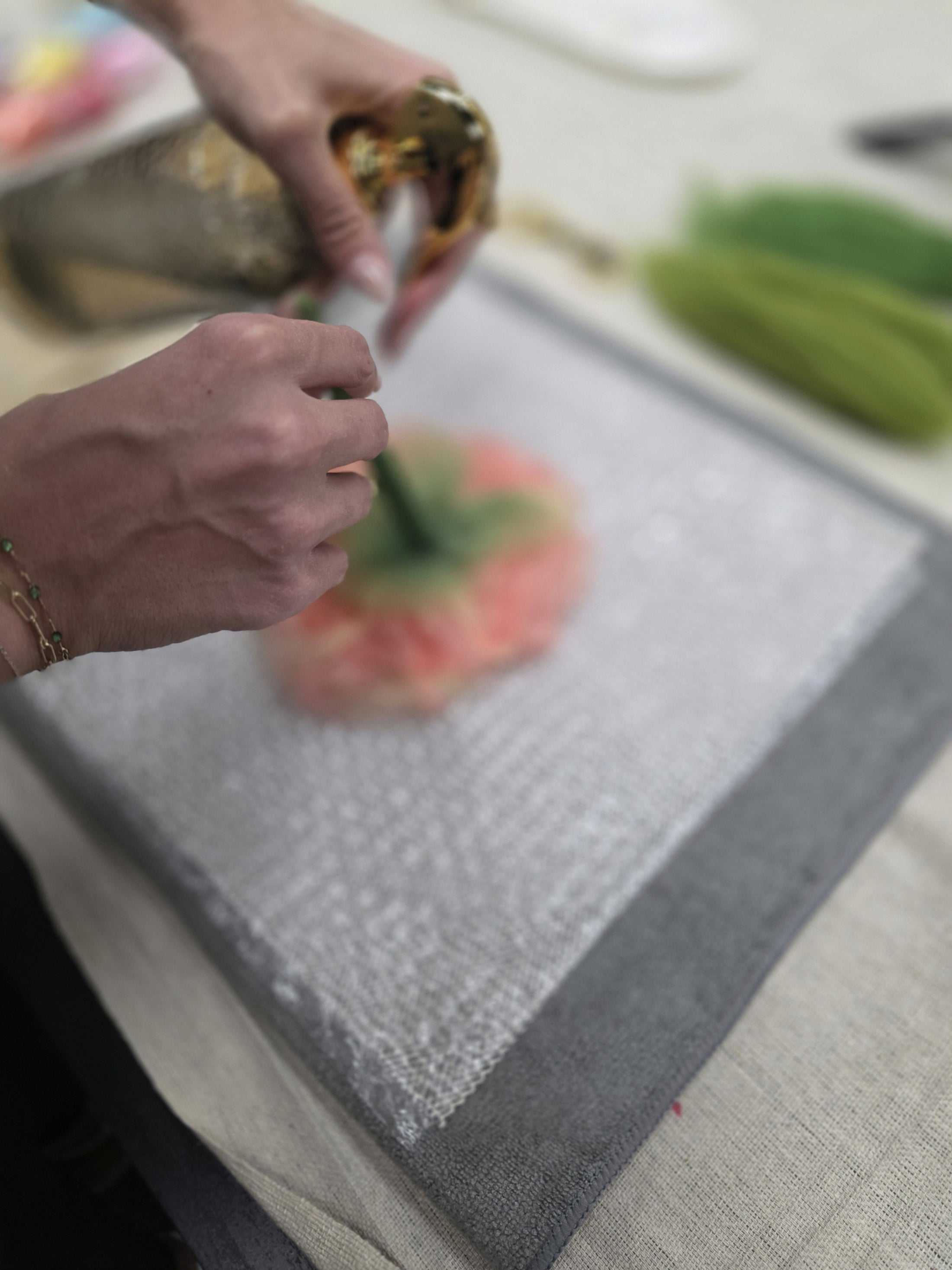 Wet Felting Flowers Workshop