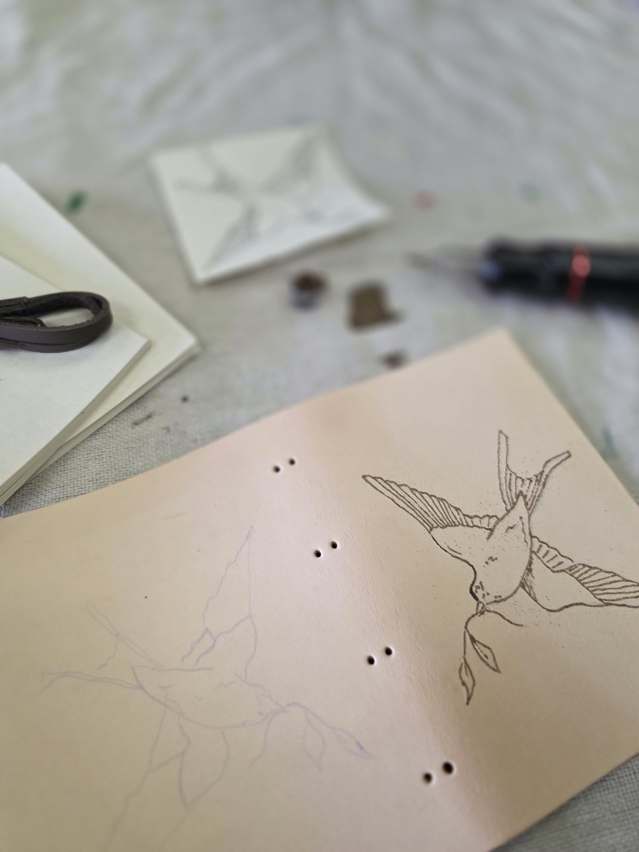 Tattooing Leather Journals Workshop