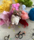 Load image into Gallery viewer, Meet and Make - Needle Felting Keychains
