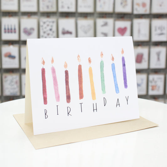 Birthday Candles Lit | Greeting Card
