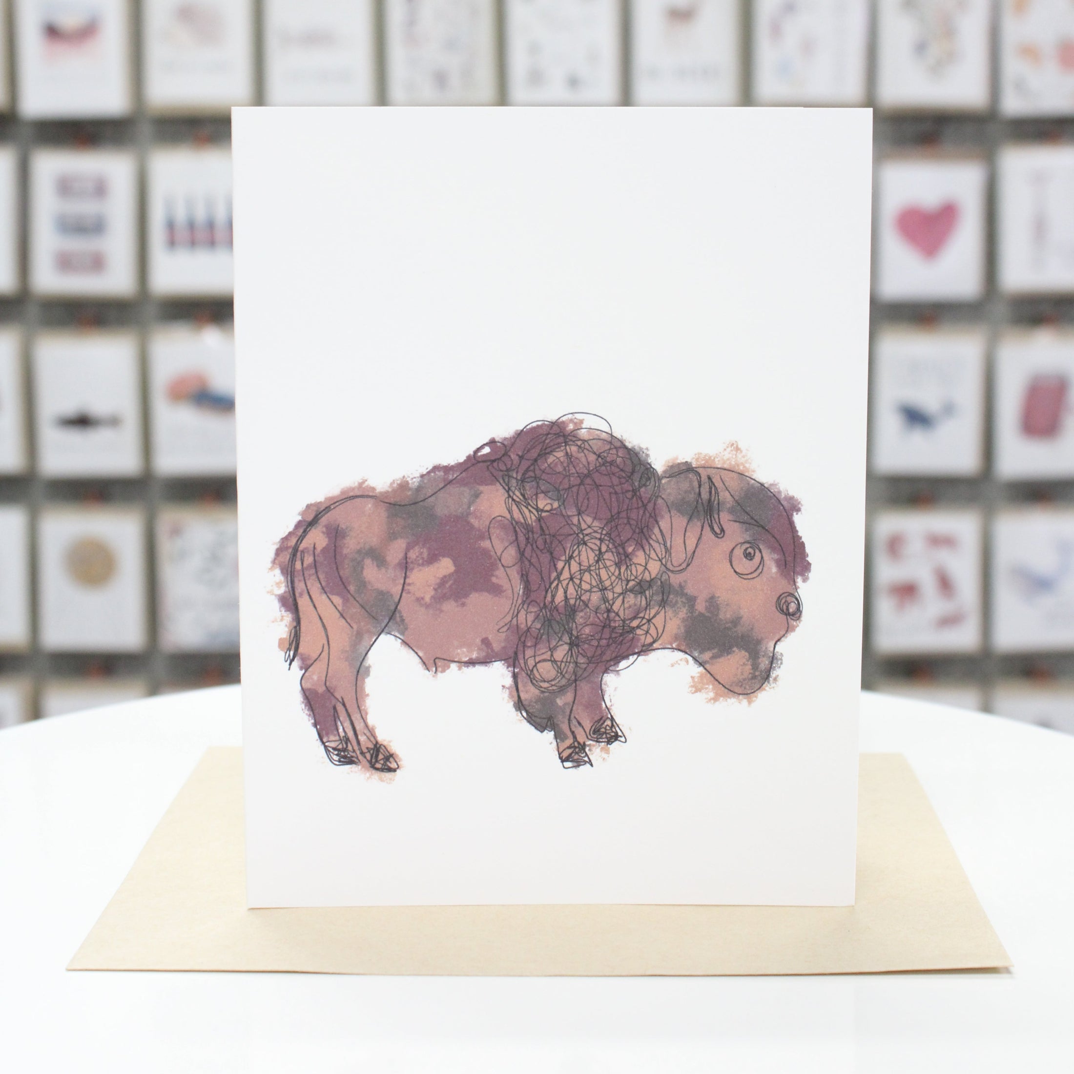 Bison | Greeting Card
