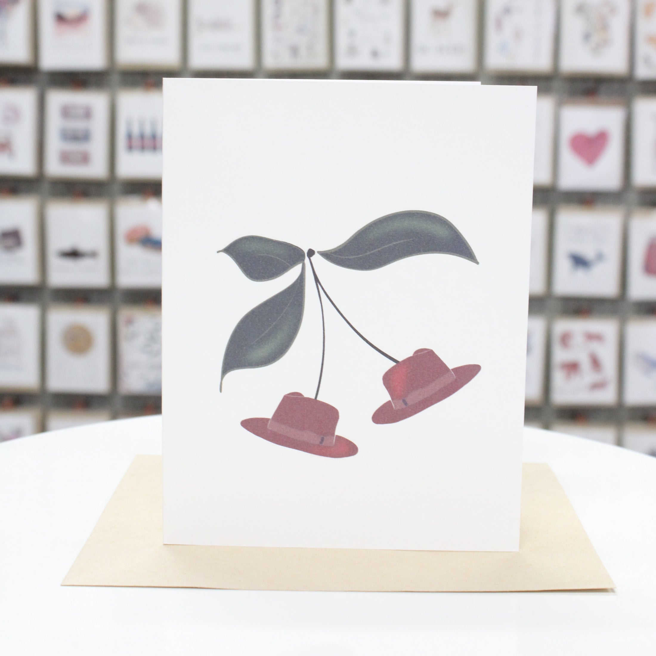 Cherry Hats | Greeting Card