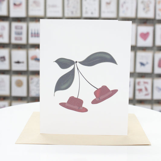 Cherry Hats | Greeting Card