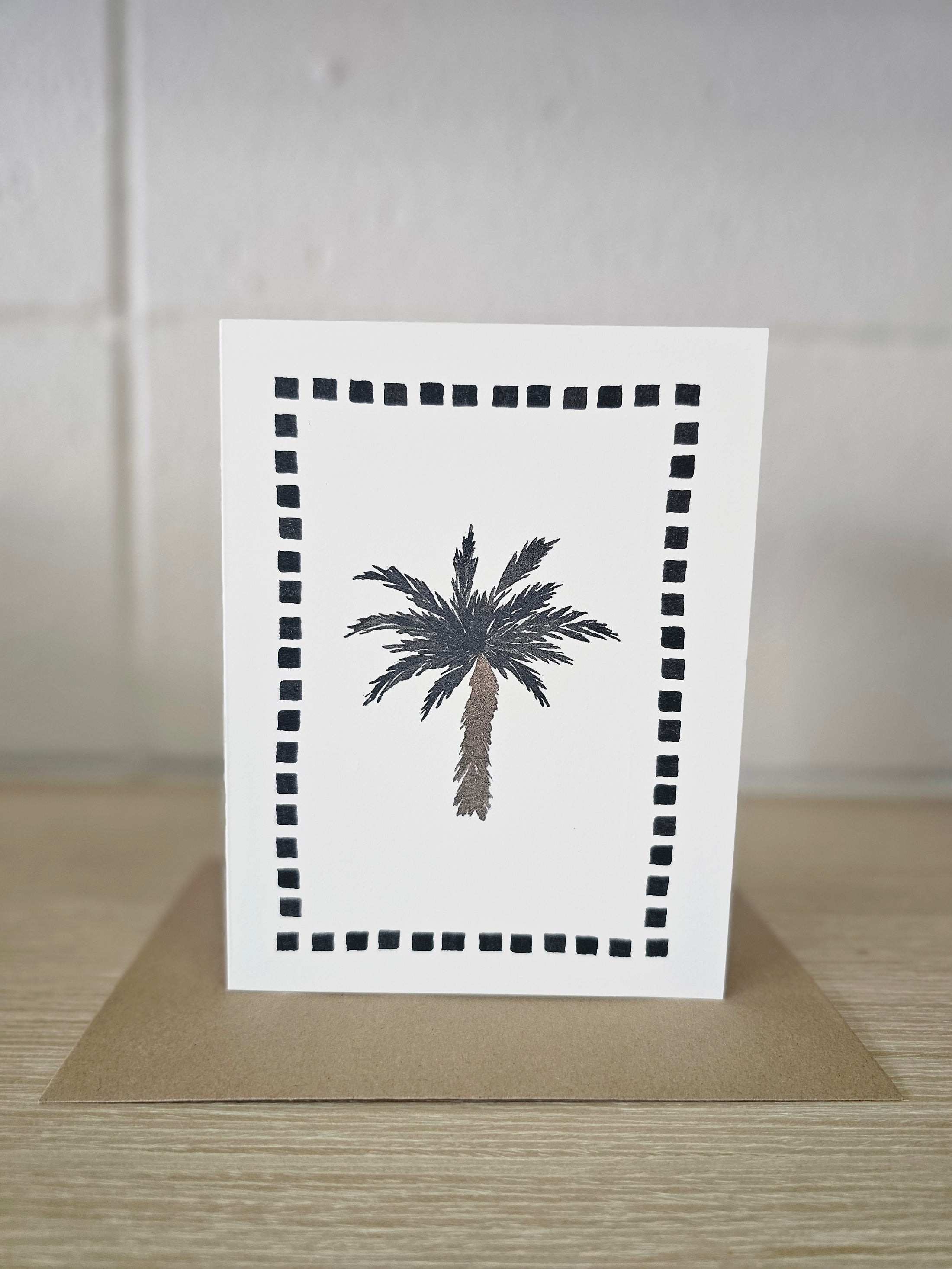 Framed Palm Tree | Greeting Card