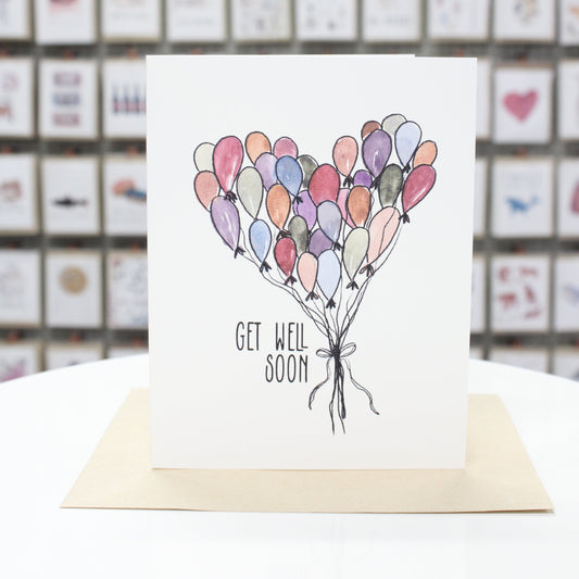 Get Well Balloons | Greeting Card