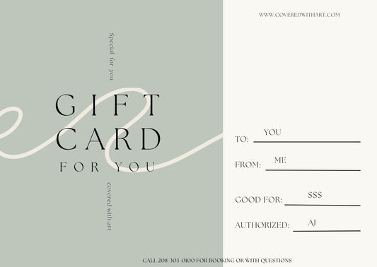 Covered with Art - Gift Card