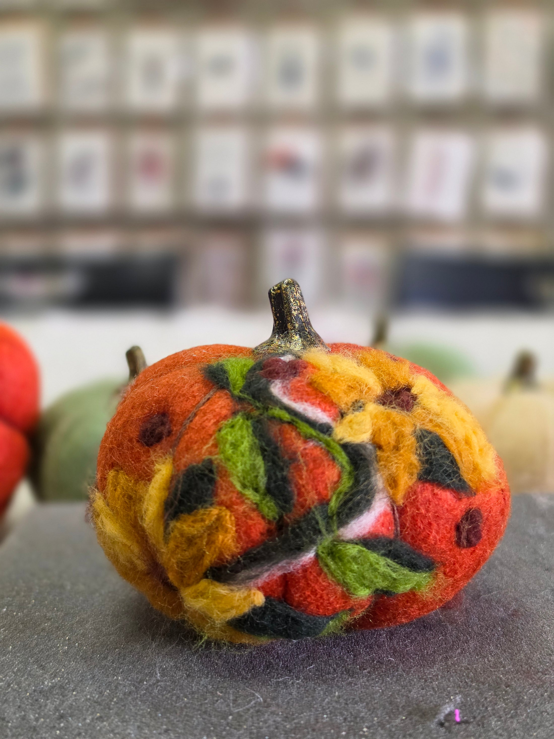 Needle Felting Pumpkins Workshop