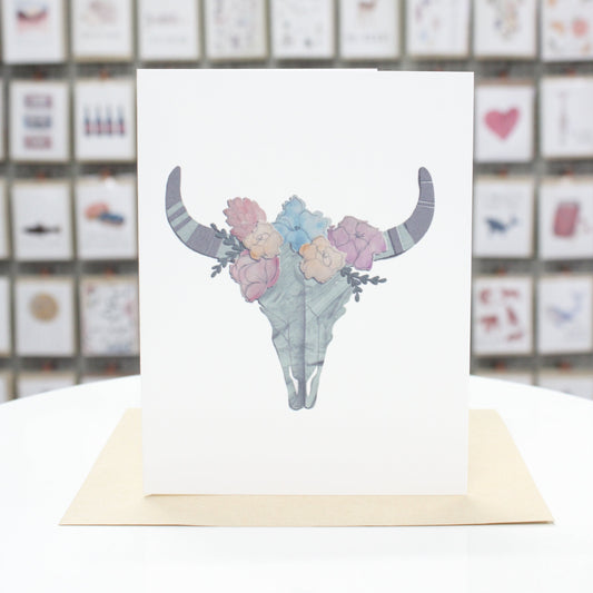Cow Skull Cutpaper | Greeting Card